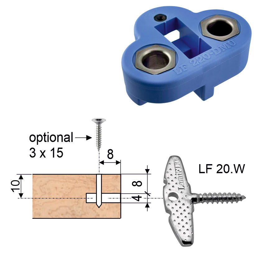 LamiFIX® Verbinder mit Holzschraube 5x25mm, verzinkt – Bild 4
