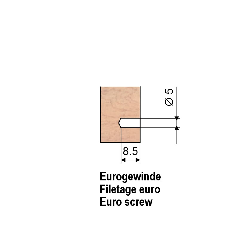 LamiFIX® Verbinder mit Euro-Gewinde, verzinkt – Bild 6