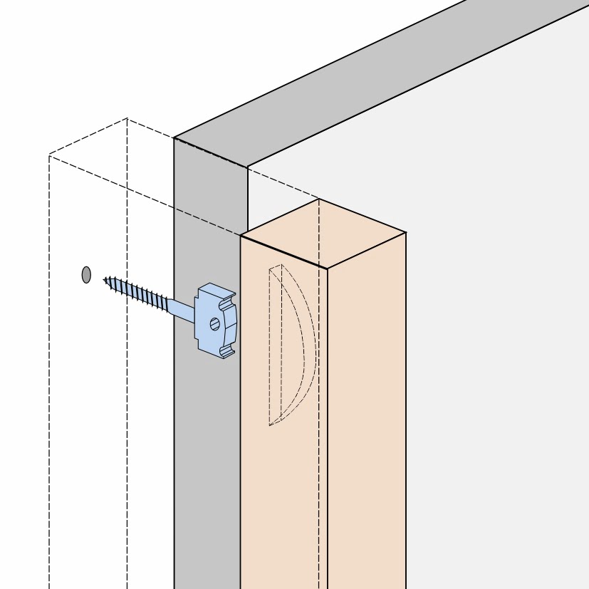 LamiFIX® Verbinder mit Holzschraube 5x38mm, schmale Ausführung, verzinkt – Bild 5