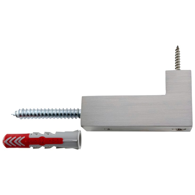 Eckige Handlaufstütze Edelstahl A2, für flache, aufgesetzte Handläufe. LamiFIX® – Bild 4