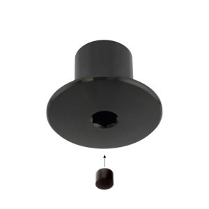 LamiFIX® Rundmutter M10, Inox A2, PVD schwarz