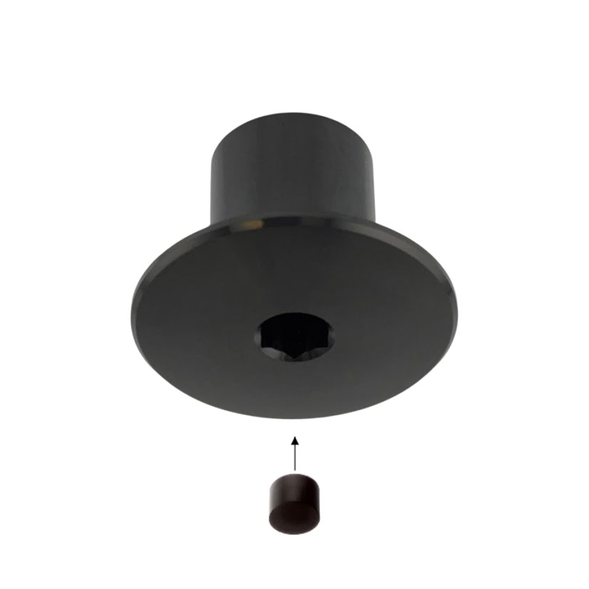 LamiFIX® Rundmutter M10, Inox A2, PVD schwarz