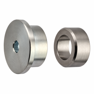 LamiFIX LF 2115.040.3 – Anschraubrosette Ø40 mm aus verzinktem Stahl mit Zentrierring aus Edelstahl